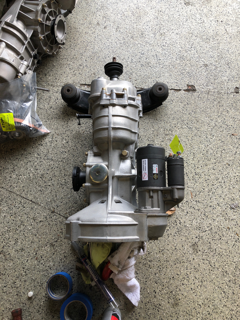 Transmission waiting to go into the car.